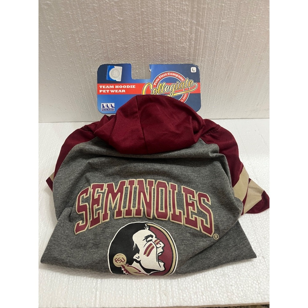FLORIDA STATE SEMINOLES NCAA Pet Dog‎ Hoodie T-shirt Tee NEW Large